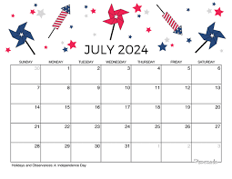 july calendar