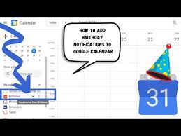 google calendar birthday reminder