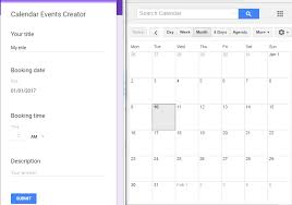 google calendar event