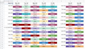 schedule google sheets