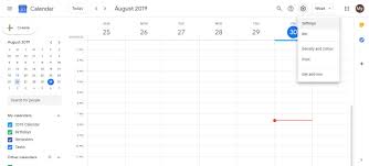 default visibility google calendar