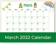 march 2022 calendar