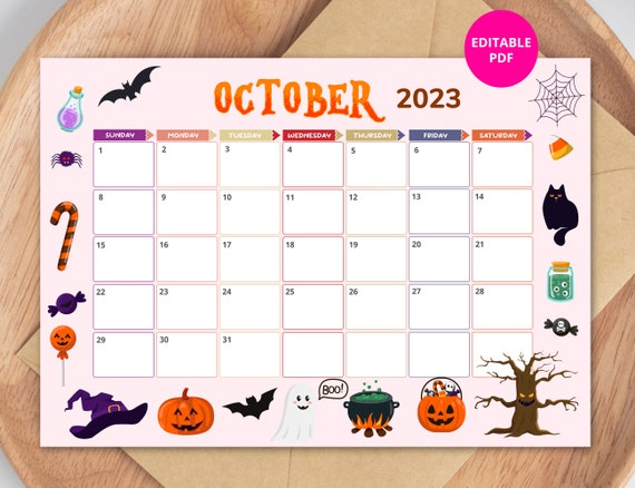 2023 october calendar
