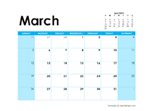 printable march 2023 calendar