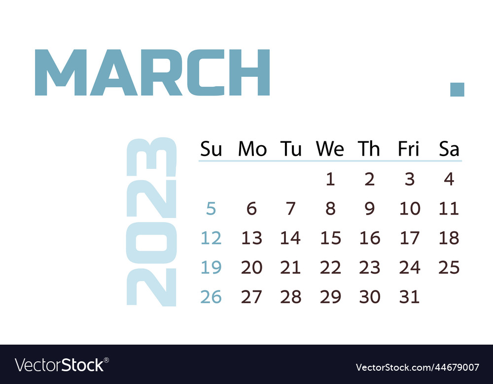 2023 march calendar