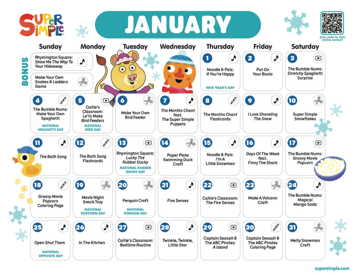 show calendar